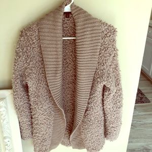 Fuzzy express cardigan